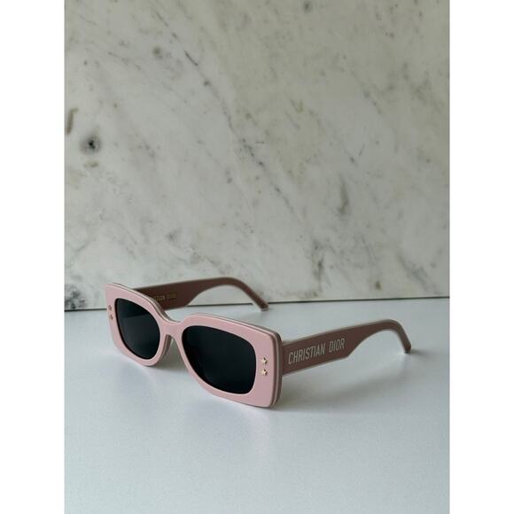NEW Dior Pacific S1U Logo Sunglasses in Mauve Powder Pink - Picture 5 of 10